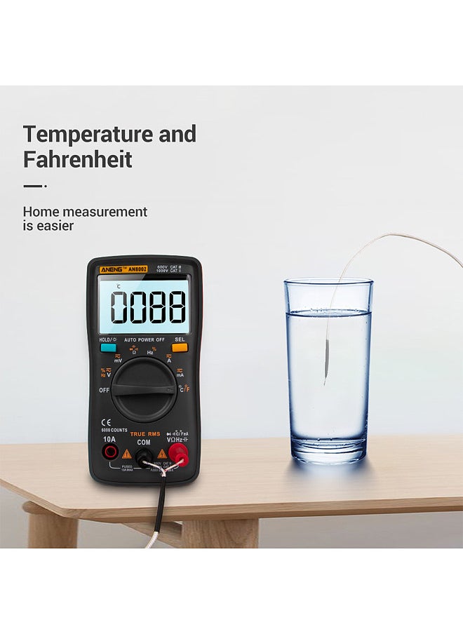 ANENG - AN8002 6000 Counts True RMS Multifunctional Digital Multimeter Voltmeter Ammeter Handheld Mini Universal Meter High Accuracy Measure Temperature AC/DC Voltage AC/DC Current Resistance - Image 1