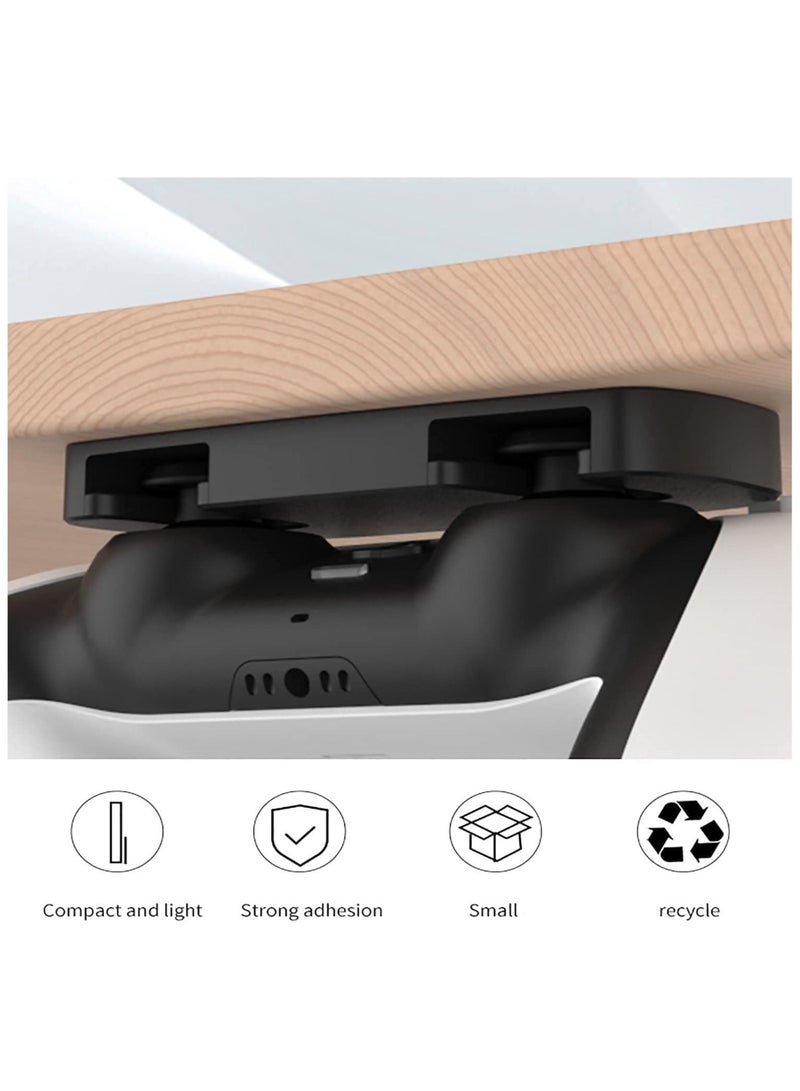 Captaintech Controller Table Stand for PS5 PS4 Controller Under Desk Mount for DualSense DualShock 4 Controller Holder Table Organize and Desk Management - Image 3