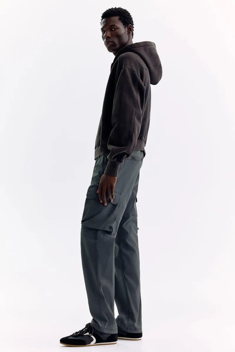 H&M Regular Fit Nylon cargo trousers