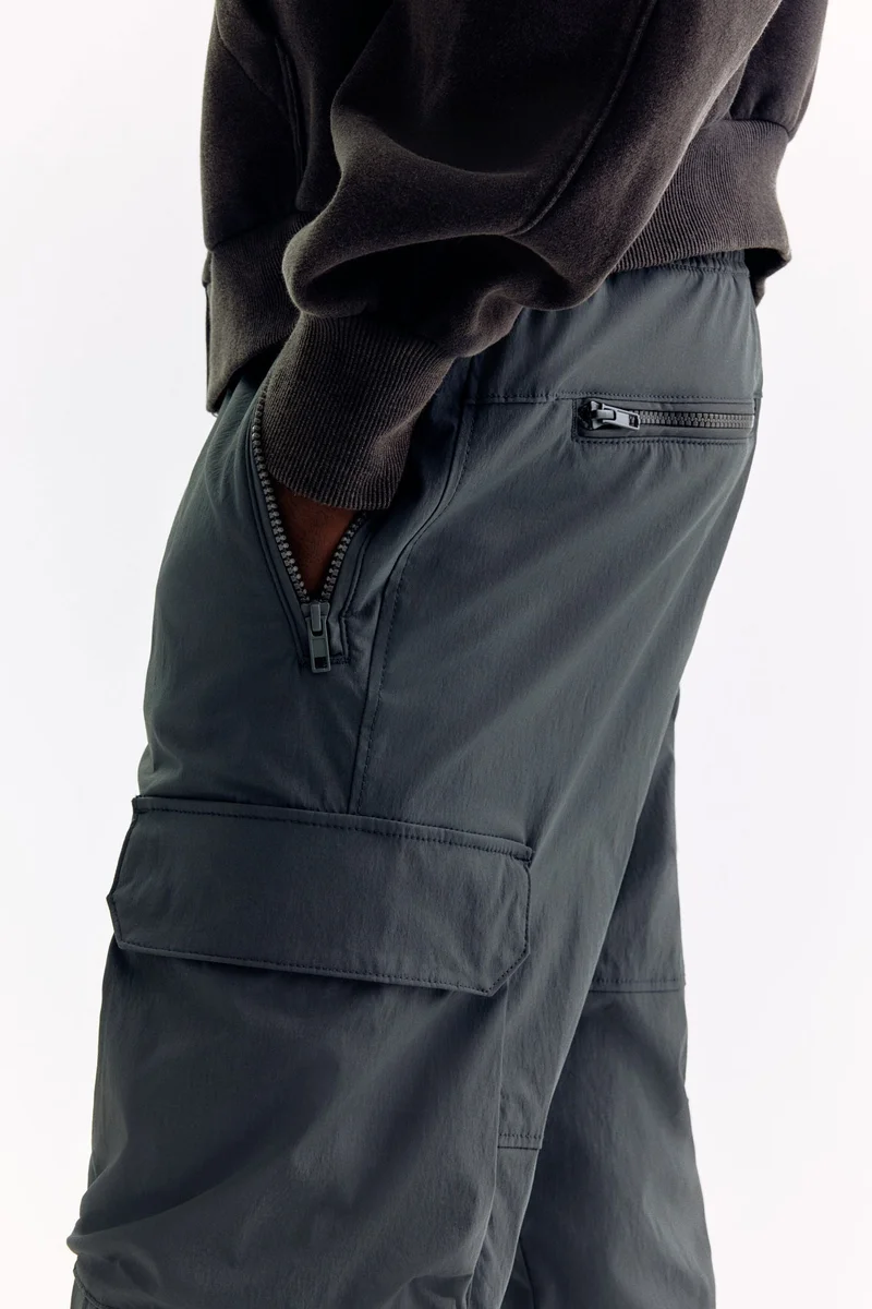 H&M Regular Fit Nylon cargo trousers