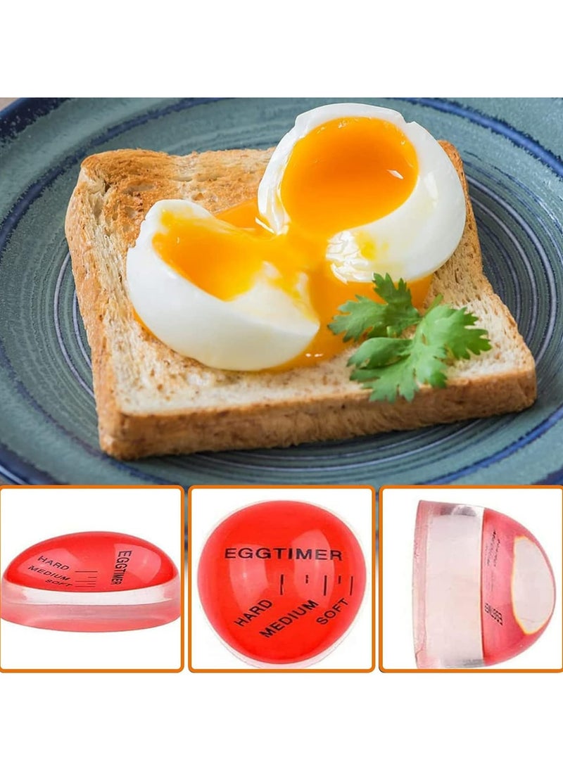 Oasisgalore 2 x Color-Changing Egg Timer, Non-Toxic & Durable, Perfect Boiled Eggs by Time & Temperature  - Image 2