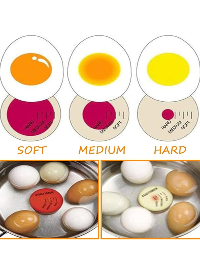 Oasisgalore 2 x Color-Changing Egg Timer, Non-Toxic & Durable, Perfect Boiled Eggs by Time & Temperature  - Image 4