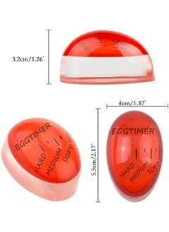 Oasisgalore 2 x Color-Changing Egg Timer, Non-Toxic & Durable, Perfect Boiled Eggs by Time & Temperature  - Image 5