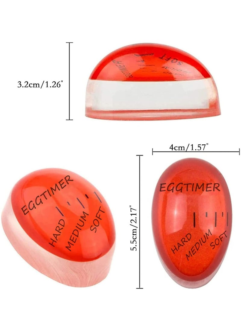 Oasisgalore 2 x Color-Changing Egg Timer, Non-Toxic & Durable, Perfect Boiled Eggs by Time & Temperature  - Image 5