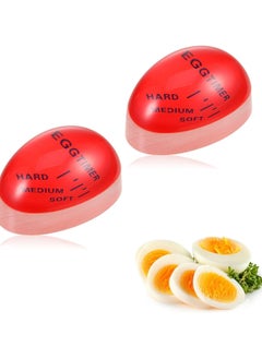 Oasisgalore 2 x Color-Changing Egg Timer, Non-Toxic & Durable, Perfect Boiled Eggs by Time & Temperature  - Image 1