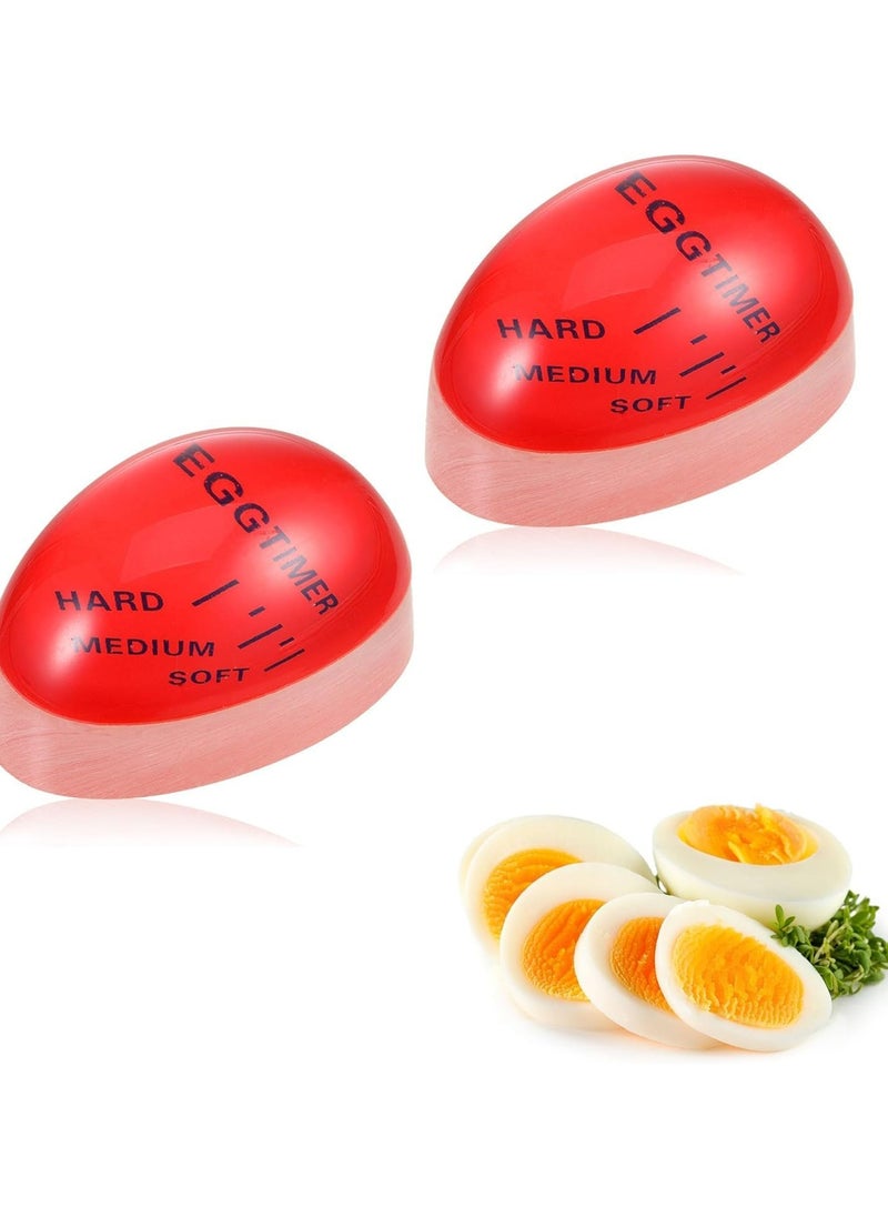 Oasisgalore 2 x Color-Changing Egg Timer, Non-Toxic & Durable, Perfect Boiled Eggs by Time & Temperature  - Image 1