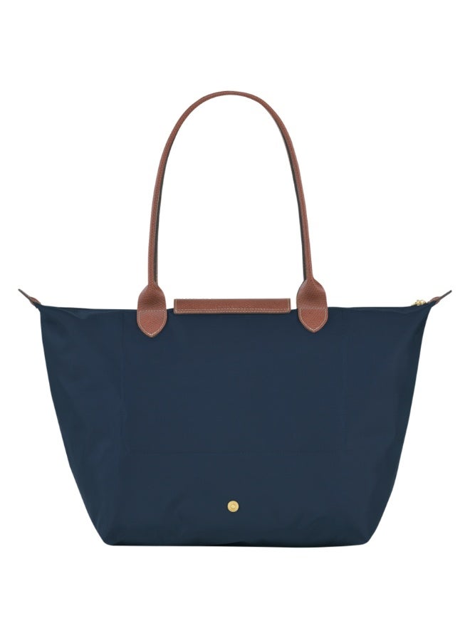 Longchamp Le Pliage Large Foldable Tote Bag - Navy Blue - Image 3