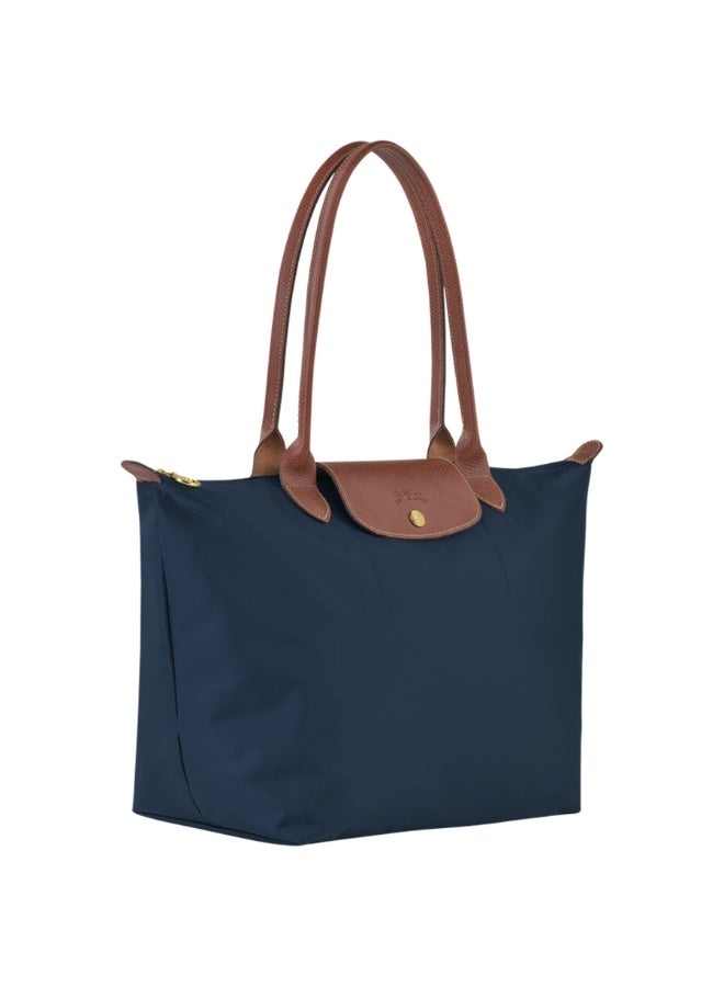 Longchamp Le Pliage Large Foldable Tote Bag - Navy Blue - Image 2