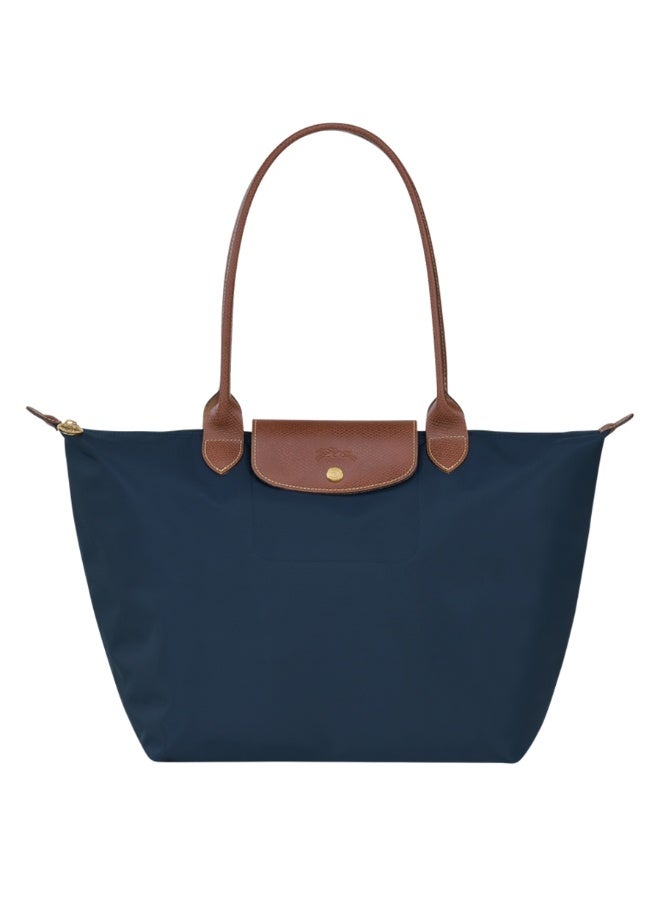 Longchamp Le Pliage Large Foldable Tote Bag - Navy Blue - Image 1