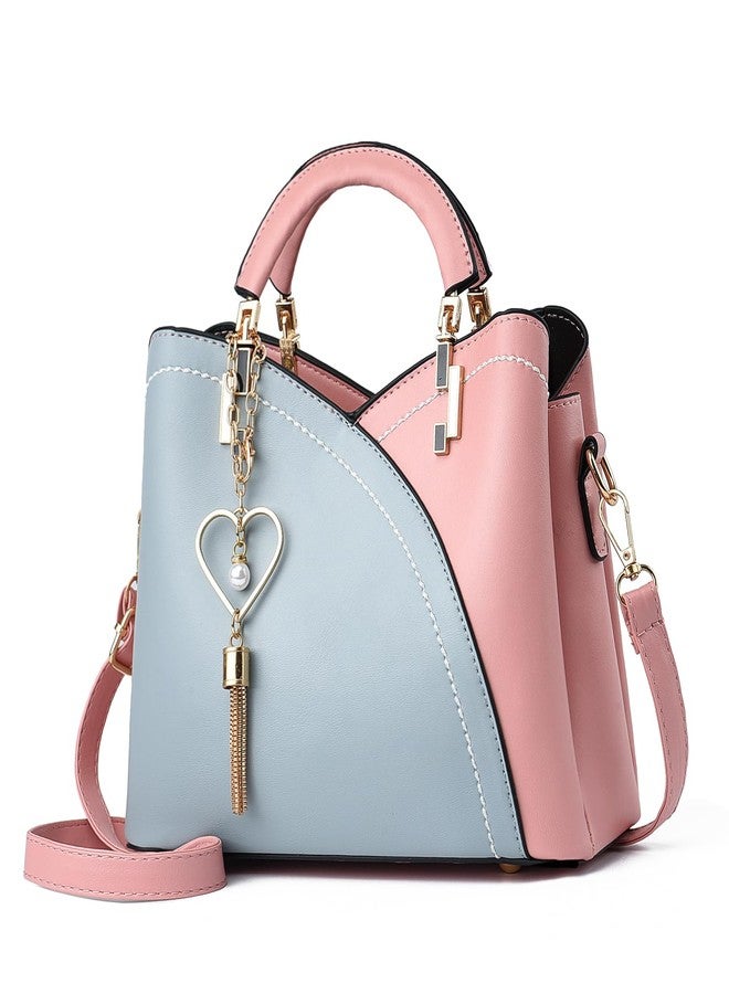 Xiaoyu Purses and Handbags for Women Fashion Crossbody Tote Bag Shoulder Bag Top Handle Satchel Purse (Light Blue) - Image 1