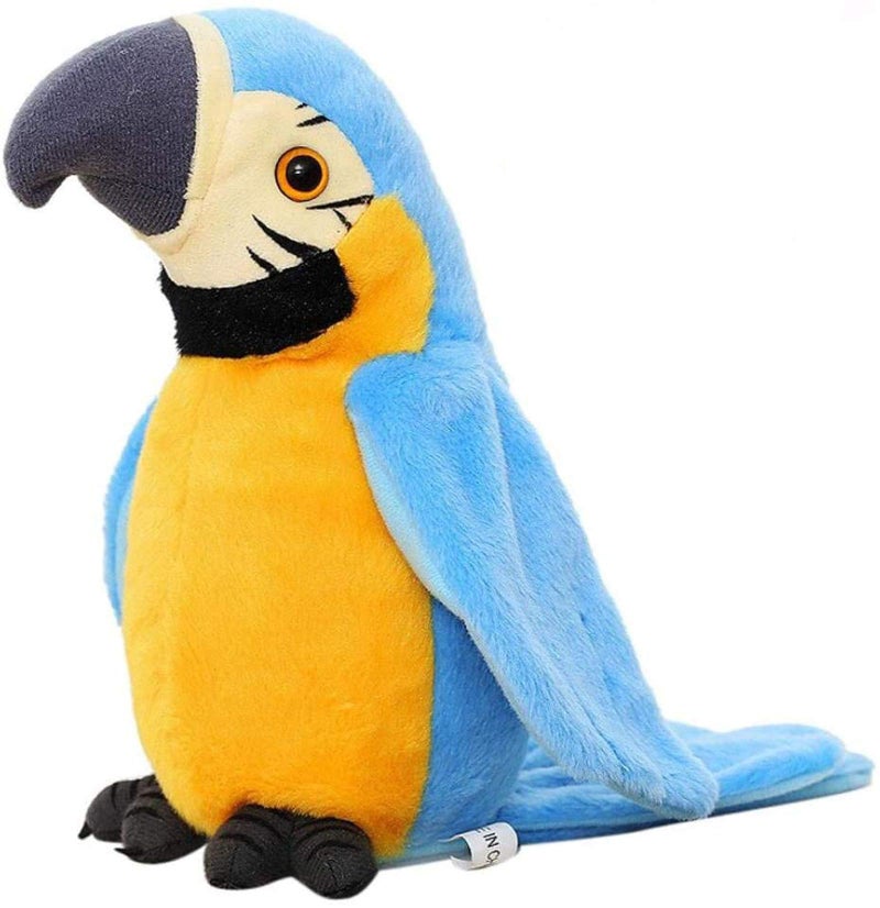 Holiberty Talking Macaw Parrot Repeat What You Say Stuffed Animal Plush Toy Electronic Record Animated Bird Shake Wings Speaking Parrot Pet Plush Interactive Toys for Kids Boys Girls Christmas Birthday Gift - Image 3
