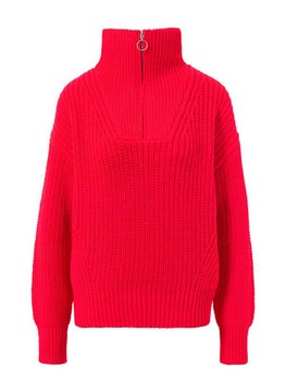 Tchibo Women Long Sleeve Knitted Sweater, Red  - Image 3