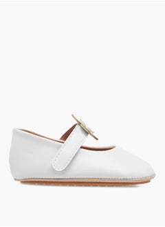 Barefeet Girls Floral Accent Booties with Hook and Loop Closure  - Image 3