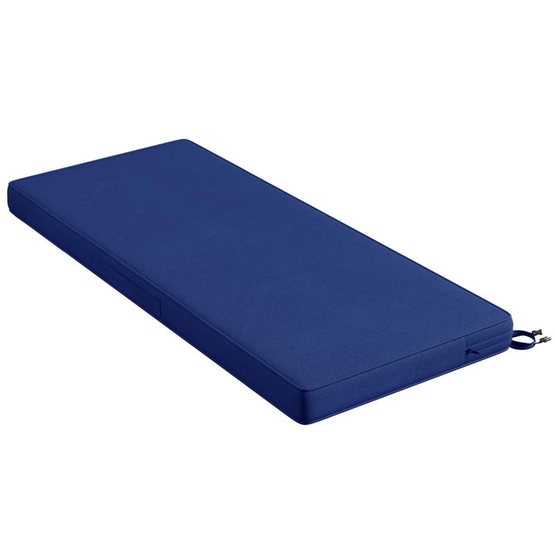 Codi Outdoor Bench Cushion 48 inch, Double Waterproof Patio Furniture Cushions Replacement for Swing, Porch, Couch, 48x18x3'', Navy - Image 1