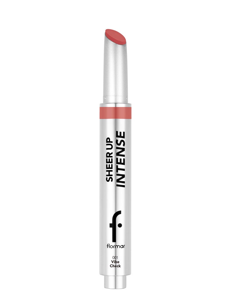 فلورمار Sheer Up Intense Lipstick, High-Shine Glossy Lip Color, Hydrating Non-Sticky Buildable Lip Stick – 001 Vibe Check VIBE CHECK - Image 1