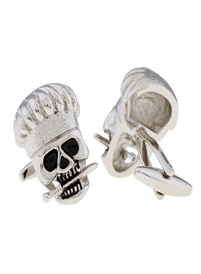 Vcufflinks Chef Cook Skull Cufflinks - Image 2