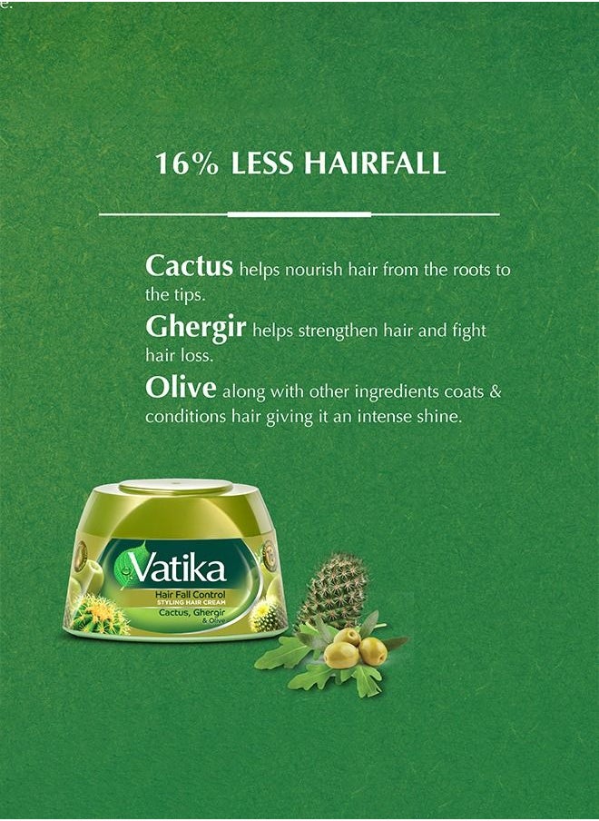 Vatika Naturals - Vatika Naturals Anti-Hair Fall Conditioner Cream | Ghergir, Cactus & Olive | Strengthens & Nourishes Weak Hair - 140ml - Image 1