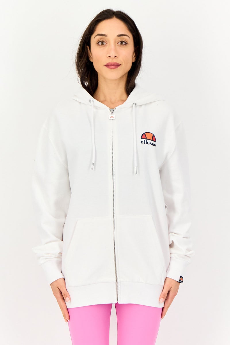 Ellesse Women Sportswear Fit Long Sleeve Outdoor Hoodie, White - Image 1