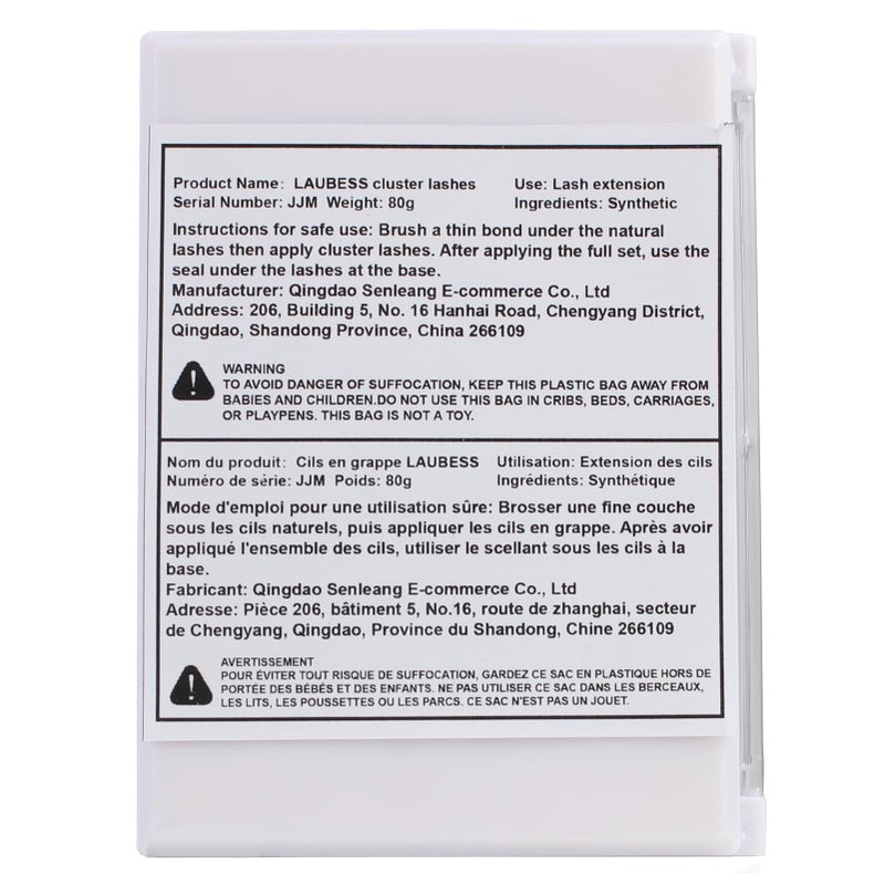 LAUBESS Cluster Lashes 14-18mm 144pcs Individual Lashes Volume Eyelash Clusters Mixed Tray DIY Lash Extension Fluffy Cluster Eyelash Extensions Kit Soft Lash Clusters (01-0.07D, 14-18mm) - Image 5