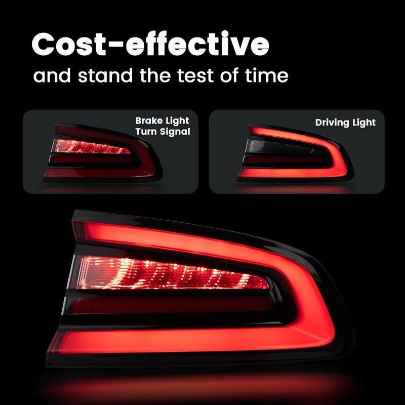 KNSPEC LED Tail Lights for Dodge Charger 2015-2022 Right Passenger Side - Image 5