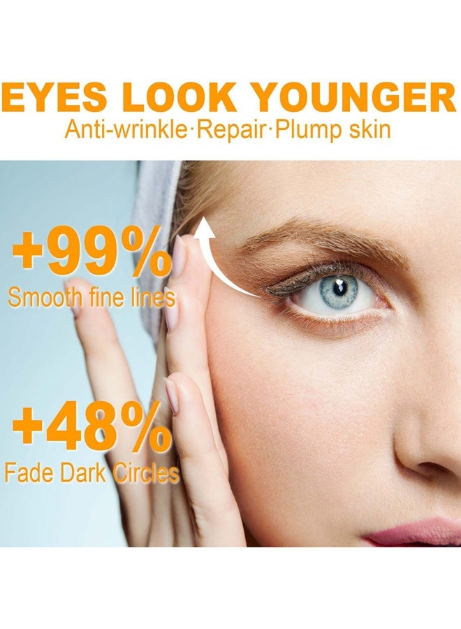 هويجي كريم إصلاح العين 5D الببتيد المضاد للشيخوخة ، يقلل من التجاعيد والهالات السوداء ، كريم مرطب للعين لبشرة أكثر نعومة ، مناسب لجميع أنواع البشرة (15 مل) - Image 5