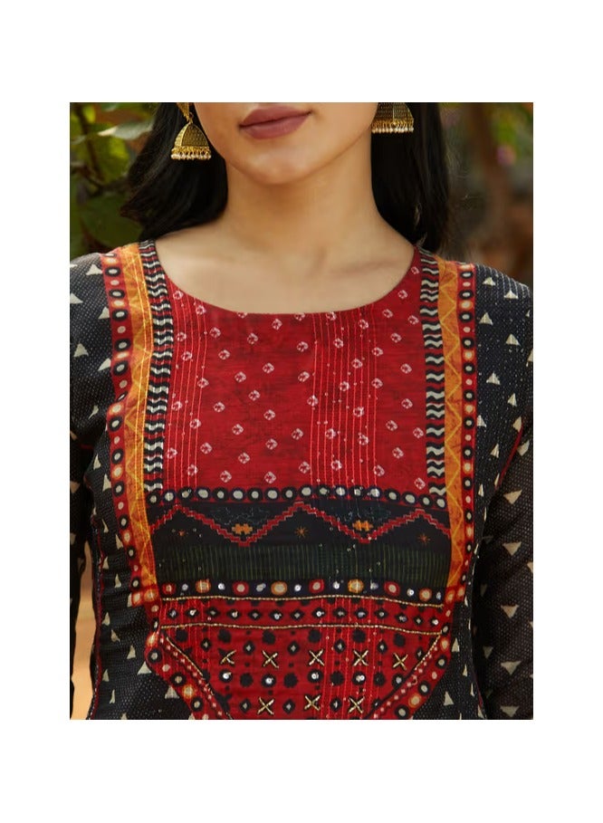 kolaba Printed Embroidered Kurti - Image 5