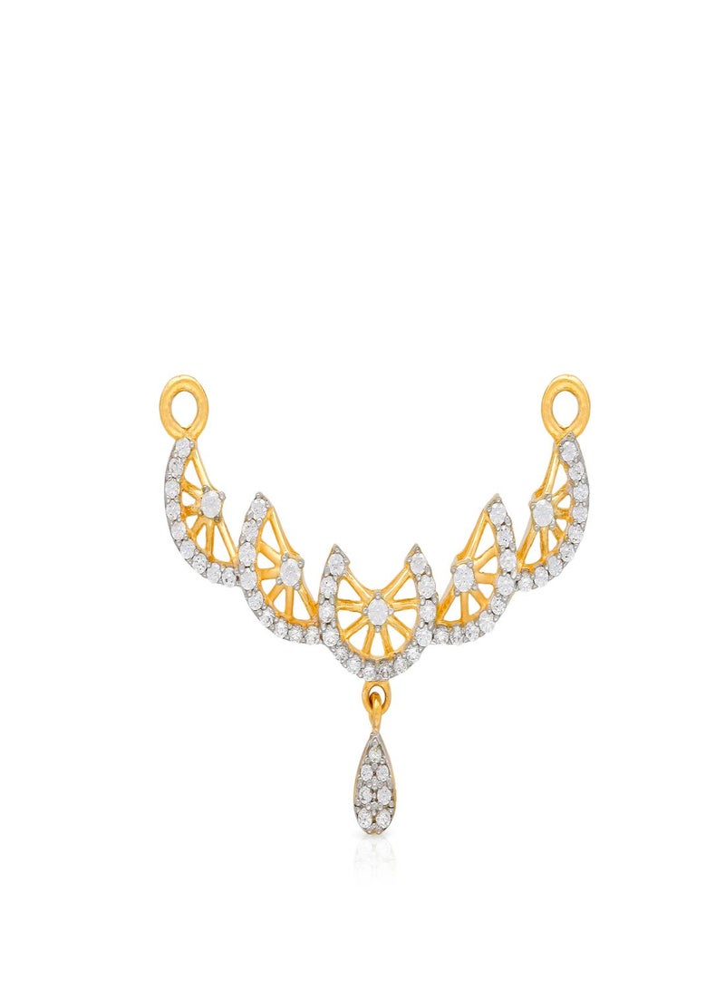 Malabar Gold and Diamonds 22 Carat 916 Purity Yellow Gold Pendant TN3711634Y For Women  - Image 1