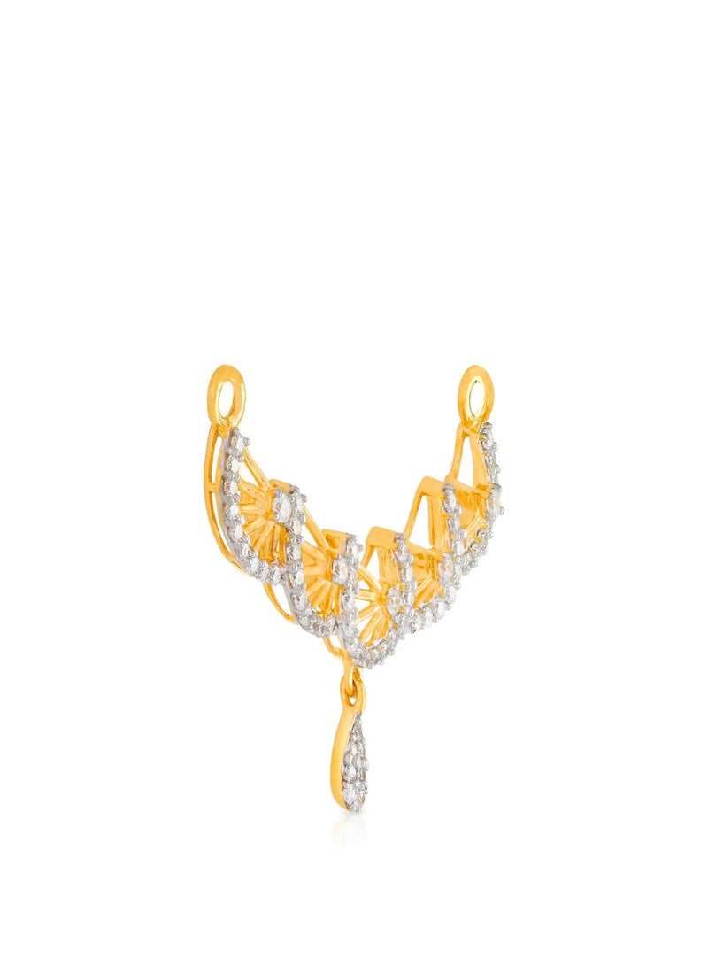 Malabar Gold and Diamonds 22 Carat 916 Purity Yellow Gold Pendant TN3711634Y For Women  - Image 2