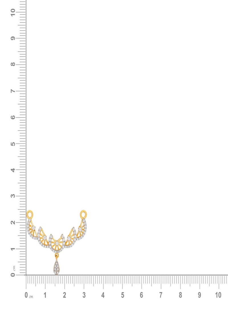 Malabar Gold and Diamonds 22 Carat 916 Purity Yellow Gold Pendant TN3711634Y For Women  - Image 4