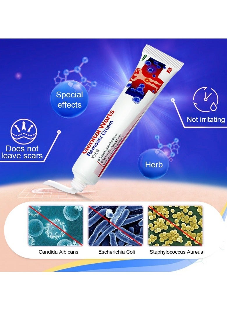 KanyeHB Wart Removal Cream,  Wart Remover for Genital Warts, Plantar Warts, Common Warts, Corns, Wart Cream 20g - Image 2