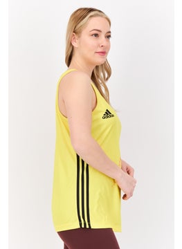 Adidas Women Sportswear Fit Sleeveless Outdoor Tank Top, Yellow  - Image 4