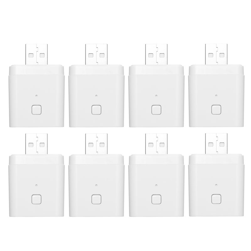 8PCS Tuya Micro 5V Wireless USB Smart Adaptor Flexible and Portable Make USB Devices Smart via Tuya APP Voice Control Compatible with Google Home - Image 1