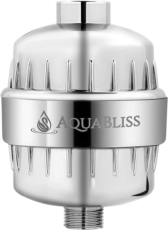 أكوابليس فلتر الاستحمام AquaBliss عالي الأداء والمنشط - يقلل من جفاف الجلد والحكة والقشرة والأكزيما ويحسن حالة بشرتك وشعرك وأظافرك بشكل كبير - كروم (SF100) - Image 1