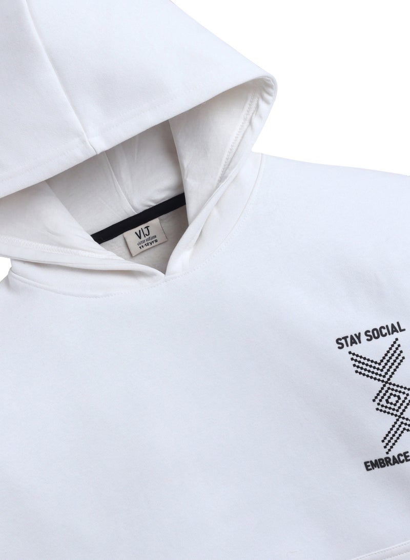 victor and jane Boys' Off-White “Stay Social Embrace Diversity” Graphic Hoodie - Image 4