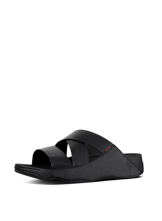 FitFlop 049-3 صندل رجالي فيت فلوب CHI SLIDE B08-001 أسود  - Image 1