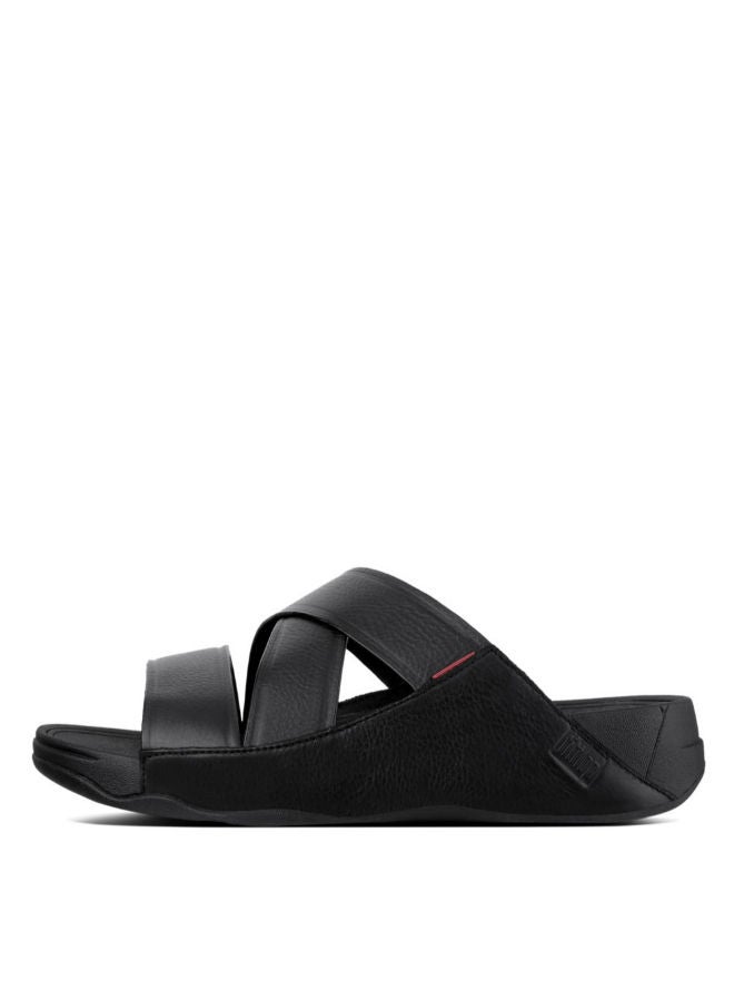 FitFlop 049-3 صندل رجالي فيت فلوب CHI SLIDE B08-001 أسود  - Image 2