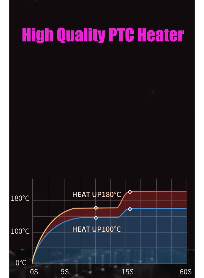 ستيلكور مكواة فرد الشعر وتجعيده 2 في 1 تسخن حتى 260 درجة مئوية، مكواة فرد الشعر السيراميكية عالية الحرارة، تقنية الأيونات، 4 ألواح عائمة للتحكم في درجة الحرارة مع خاصية الاهتزاز - Image 4