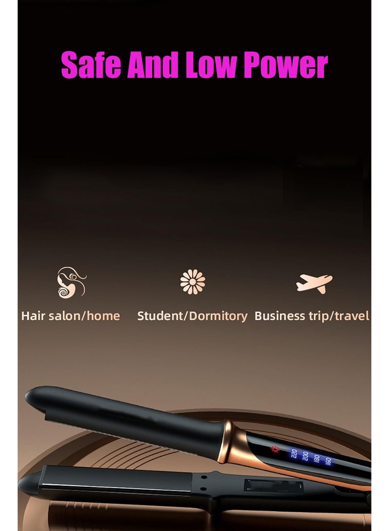 ستيلكور مكواة فرد الشعر وتجعيده 2 في 1 تسخن حتى 260 درجة مئوية، مكواة فرد الشعر السيراميكية عالية الحرارة، تقنية الأيونات، 4 ألواح عائمة للتحكم في درجة الحرارة مع خاصية الاهتزاز - Image 5