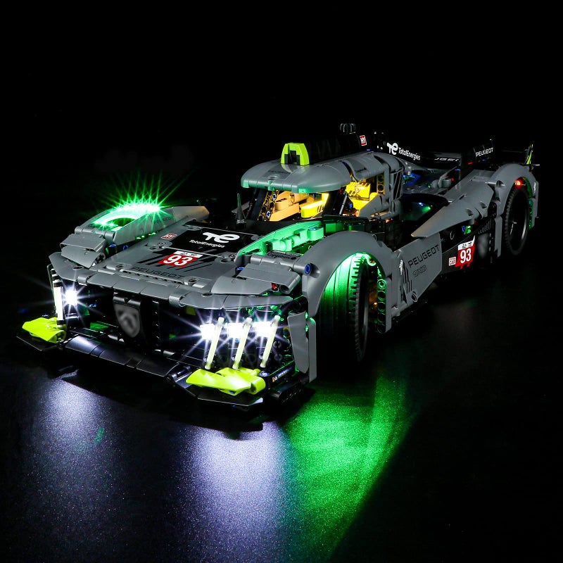 BRIKSMAX LED Lighting Kit for Lego Technic Peugeot 9X8 24H Le Mans Hybrid Hypercar - Compatible with Lego 42156 Building Blocks Model- Not Include Lego Set - Image 1