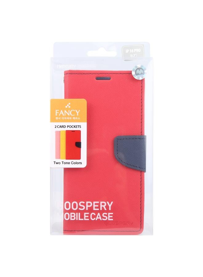 جوسبيري جراب هاتف iPhone 16 Pro من الجلد بتصميم FANCY DIARY بتصميم متقاطع - Image 4