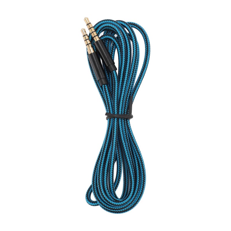 Ashata 3.5mm 5 Pole Plug to 4 Pole Plug Cable, Compatible A10 A30 A40 Headset, 2m Gold Plated Gaming Headset Cable with Oxygen Copper Wire, Car Stereo, Smartphone - Image 1