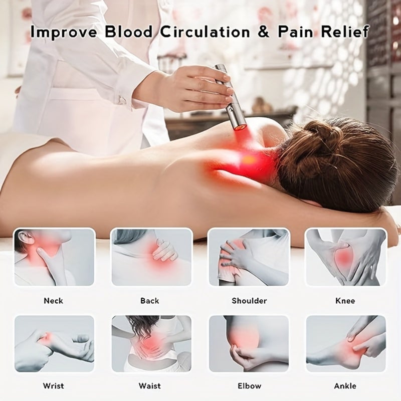 Therapy Lamp: Silver 3-Light-Source Device - 850nm 660nm 630nm Wavelengths, Rechargeable Lithium Battery for Pain Relief, Enhanced Blood Circulation, Immune Boost for Home Office Travel Use - Image 3