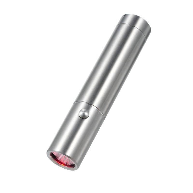 Therapy Lamp: Silver 3-Light-Source Device - 850nm 660nm 630nm Wavelengths, Rechargeable Lithium Battery for Pain Relief, Enhanced Blood Circulation, Immune Boost for Home Office Travel Use - Image 1