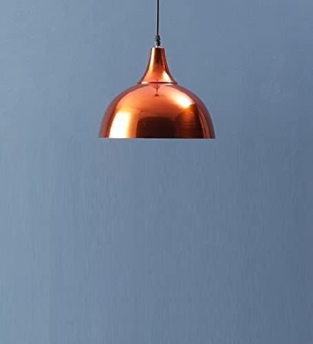 kinis Decorative Hanging Lamp/Pendant Lamp/Ceiling Light to Décor Home/Living Room/Bedroom/Office/Dining/Cafe/Restaurants, 10 Inch Dome, Copper (Pack of 1, with Bulb) - Image 1