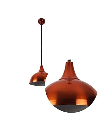 kinis Decorative Hanging Lamp/Pendant Lamp/Ceiling Light to Décor Home/Living Room/Bedroom/Office/Dining/Cafe/Restaurants, 10 Inch Dome, Copper (Pack of 1, with Bulb) - Image 4