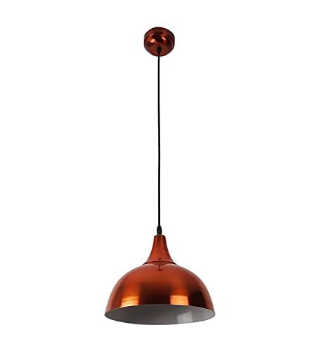 kinis Decorative Hanging Lamp/Pendant Lamp/Ceiling Light to Décor Home/Living Room/Bedroom/Office/Dining/Cafe/Restaurants, 10 Inch Dome, Copper (Pack of 1, with Bulb) - Image 5