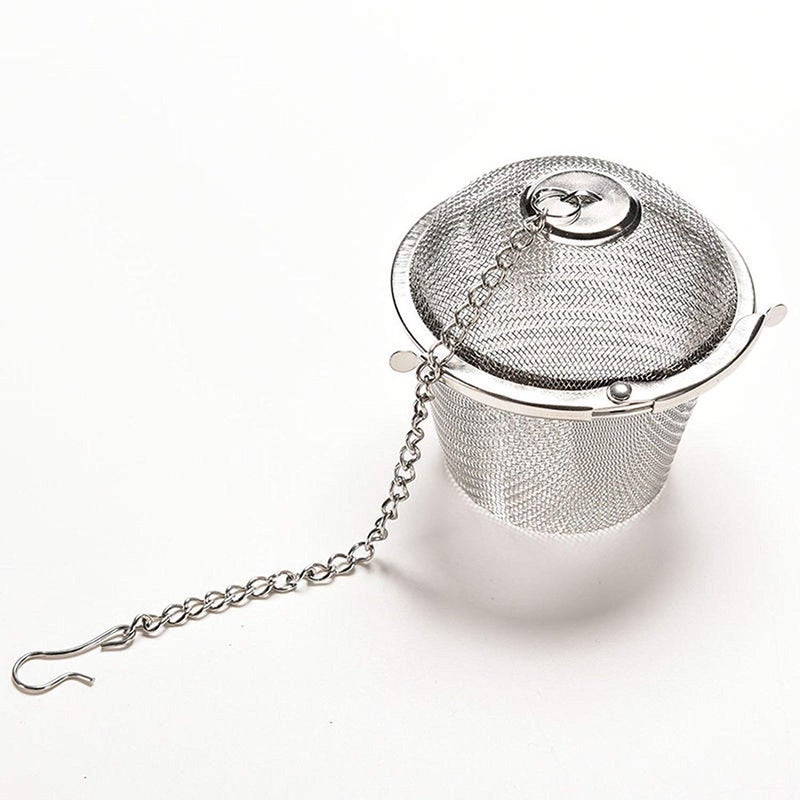 EVALUEMART Stainless Steel Filter Infuser 4.5cm Basket Shaped for Green and Loose Leaf Tea With Chain and Hook (Pack of 20) - Image 4