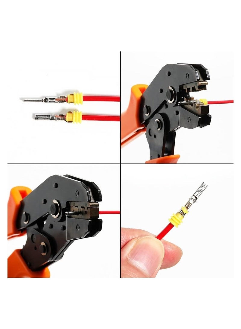 Captaintech 2 Pin Way Waterproof Electrical Connectors HID Plug 1.5mm Series Terminals for Submarine, Car, Truck, Boat, Electrical Wire Connector, Male Female Plug Socket Disconnect Waterproof Plug Play (20PCS) - Image 2