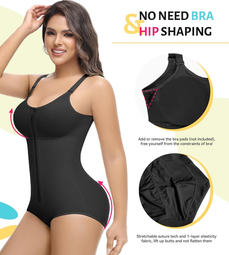 SHAPSHE Fajas Colombianas Moldeadoras De Cintura Y Abdomen Faja Body Shaper Stage 2 Faja Post Surgery Compression Garment Waist Trainer Shapewear Tummy Control Shaping Girdles for Waist Abdomen Black - Image 4