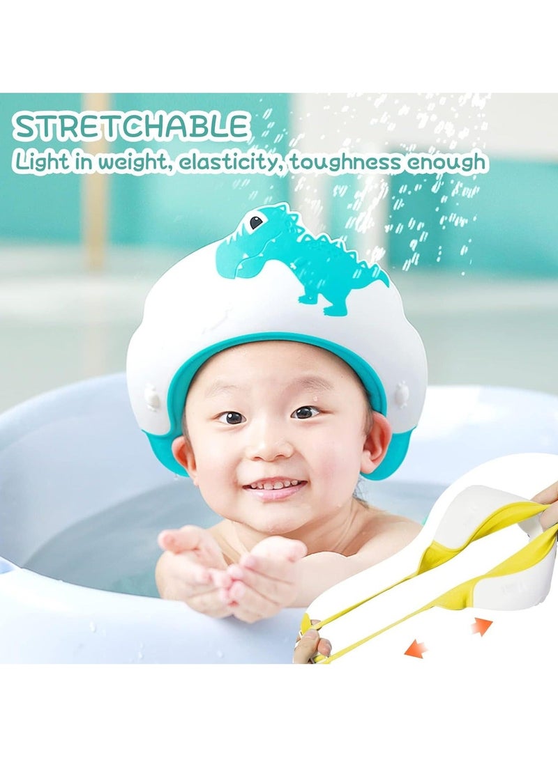 Captaintech Baby Shower Cap, Kids Shampoo Shower Bath Cap for Kids, Baby Hair Washing Shield Adjustable Bath Visor Face Shield for Toddler Kids Boys Girls Shower Hat to Stop Water in Eyes - Image 3